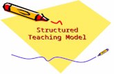 Structured Teaching Model. Structured Teaching is not a curriculum, but a Framework Within which and curriculum can be taught, at any skill level.