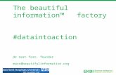 The beautiful information™ factory #dataintoaction dr marc farr, founder marc@beautifulinformation.org.