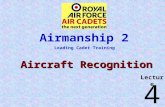 Aircraft Recognition Lecture Leading Cadet Training Airmanship 2 4.