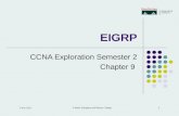 1 13-Oct-15 S Ward Abingdon and Witney College EIGRP CCNA Exploration Semester 2 Chapter 9.