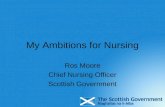 My Ambitions for Nursing Ros Moore Chief Nursing Officer Scottish Government.