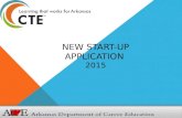 NEW START-UP APPLICATION 2015.  Deadline to submit application is October 1 year prior to implementation  If proposal is emailed, submit cover page.