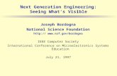 Next Generation Engineering: Seeing What’s Visible Joseph Bordogna National Science Foundation http://  IEEE Computer Society International.