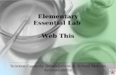 Elementary Essential Lab Web This Science Capacity Development & School Reform Accountability.