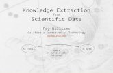 Knowledge Extraction from Scientific Data Roy Williams California Institute of Technology roy@caltech.edu SDMIV 24 October 2002 Edinburgh KE ToolsS Data.