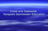 Local and Statewide Nonpoint Stormwater Education.