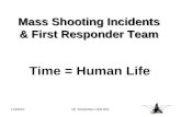 10/13/2015ISI TRAINING CENTER Mass Shooting Incidents & First Responder Team Time = Human Life.