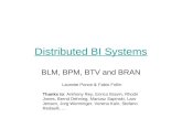 Distributed BI Systems BLM, BPM, BTV and BRAN Laurette Ponce & Fabio Follin Thanks to: Anthony Rey, Enrico Bravin, Rhodri Jones, Bernd Dehning, Mariusz.