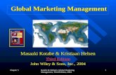 Chapter 5Kotabe & Helsen's Global Marketing Management, Third Edition, 2004 1 Global Marketing Management Masaaki Kotabe & Kristiaan Helsen Third Edition.