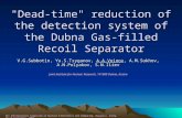 "Dead-time" reduction of the detection system of the Dubna Gas-filled Recoil Separator V.G.Subbotin, Yu.S.Tsyganov, A.A.Voinov, A.M.Sukhov, A.N.Polyakov,