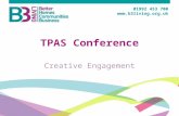01992 453 700  01992 453 700  TPAS Conference Creative Engagement.