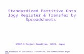 The Institute of Electronics, Information, and Communication Engineers Standardized Partitive Ontology Register & Transfer by Spreadsheets SPORT-S Project.