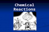 Chemical Reactions. Objectives 1) Write and balance equations 1) Write and balance equations 2) Identifying the types of reactions 2) Identifying the.
