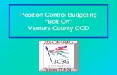 Position Control Budgeting “Bolt-On” Ventura County CCD.