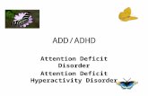 ADD/ADHD Attention Deficit Disorder Attention Deficit Hyperactivity Disorder.