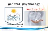 Www.soran.edu.iq general psychology Firouz meroei milan Motivation 1.