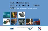 VCE Chemistry Units 3 and 4 2008–2011 VCAA and CEA Implementation Workshops Term 2 2007.