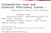 Telemedicine Cost and Clinical Efficiency Issues – Experience from a Pilot Project Between the Rikshospitalet- Radiumhospitalet HF (RR) Oslo, Norway and.