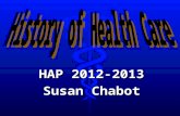 HAP 2012-2013 Susan Chabot. Early ideas Linked disease with evil spirits.Linked disease with evil spirits. Treatment involved ridding the patient of the.