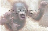 Classification of Living Things Taxonomy. Definition: –The branch of biology that deals with the classification and naming of living things.