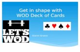 Get in shape with WOD Deck of Cards Gianni Grasso.