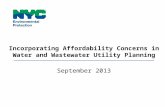 Incorporating Affordability Concerns in Water and Wastewater Utility Planning September 2013.