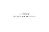 Twinning Dislocation Reactions. Deformation by Twinning The second important mechanism by which metals deform is the process known as twinning. Twinning.