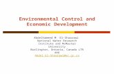 Environmental Control and Economic Development Abdelhameed M El-Shaarawi National Water Research Institute and McMaster University Burlington, Ontario,