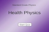 Standard Grade Physics Health Physics Start Quiz.
