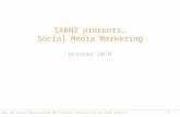 IABNZ presents… Social Media Marketing October 2010  representing NZ's fastest growing and exciting industry 1.