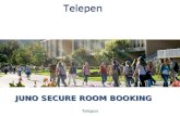 JUNO SECURE ROOM BOOKING Telepen. Group Study Room Booking Juno Room booking can be supplied in two variants: – Secure i.e. a lock on the door and a reader/pin.
