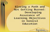 Blazing a Path and Not Getting Burned: Developing Assurance of Learning Objectives in General Education.