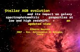 Stellar AGB evolution and its impact on galaxy spectrophotometric properties at low and high redshift: an updated view Alberto Buzzoni INAF – Oss. Astronomico.