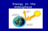 Energy in the Atmosphere. Electromagnetic Waves Nearly all energy in Earth’s atmosphere comes from the sun. This energy travels through space in the form.