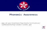 Phonemic Awareness  workshop/valdes/valdes.ppt.