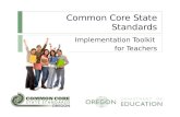 Common Core State Standards Implementation Toolkit for Teachers.