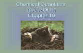 Chemical Quantities (the MOLE) Chapter 10. Counting Units  How many is a dozen?  How many does the word “couple” stand for?  How many sheets are in.