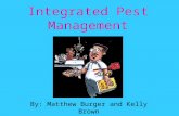 Integrated Pest Management By: Matthew Burger and Kelly Brown.