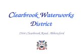 C learbrook W aterworks D istrict 2564 Clearbrook Road, Abbotsford.