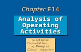 14-1 Analysis of Operating Activities Electronic Presentation by Douglas Cloud Pepperdine University Chapter F14.