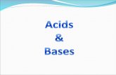 What are Acids and Bases ? There are three main theories to describe what acids and bases are In general each theory widens what chemical reactions can.