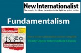 Fundamentalism New Internationalist Easier English Ready Upper Intermediate Lesson.