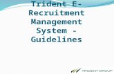 Trident E-Recruitment Management System - Guidelines 1.