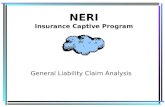 NERI Insurance Captive Program General Liability Claim Analysis.