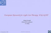 24 September 2008 ENLIGHT, ESF Workshop-Oxford European Network for Light Ion Therapy ENLIGHT Manjit Dosanjh ENLIGHT Coordinator & CERN.