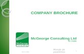 15-Oct-15 Monde de posbilities 1 COMPANY BROCHURE McGeorge Consulting Ltd RC.715365.