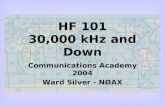 HF 101 30,000 kHz and Down Communications Academy 2004 Ward Silver - NØAX.