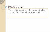 MODULE 2 Two-dimensional materials instructional materials.