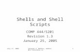 July 17, 2003Serguei A. Mokhov, mokhov@cs.concordia.ca 1 Shells and Shell Scripts COMP 444/5201 Revision 1.3 January 25, 2005.
