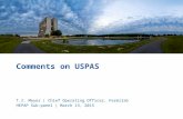 Comments on USPAS T.I. Meyer | Chief Operating Officer, Fermilab HEPAP Sub-panel | March 13, 2015.